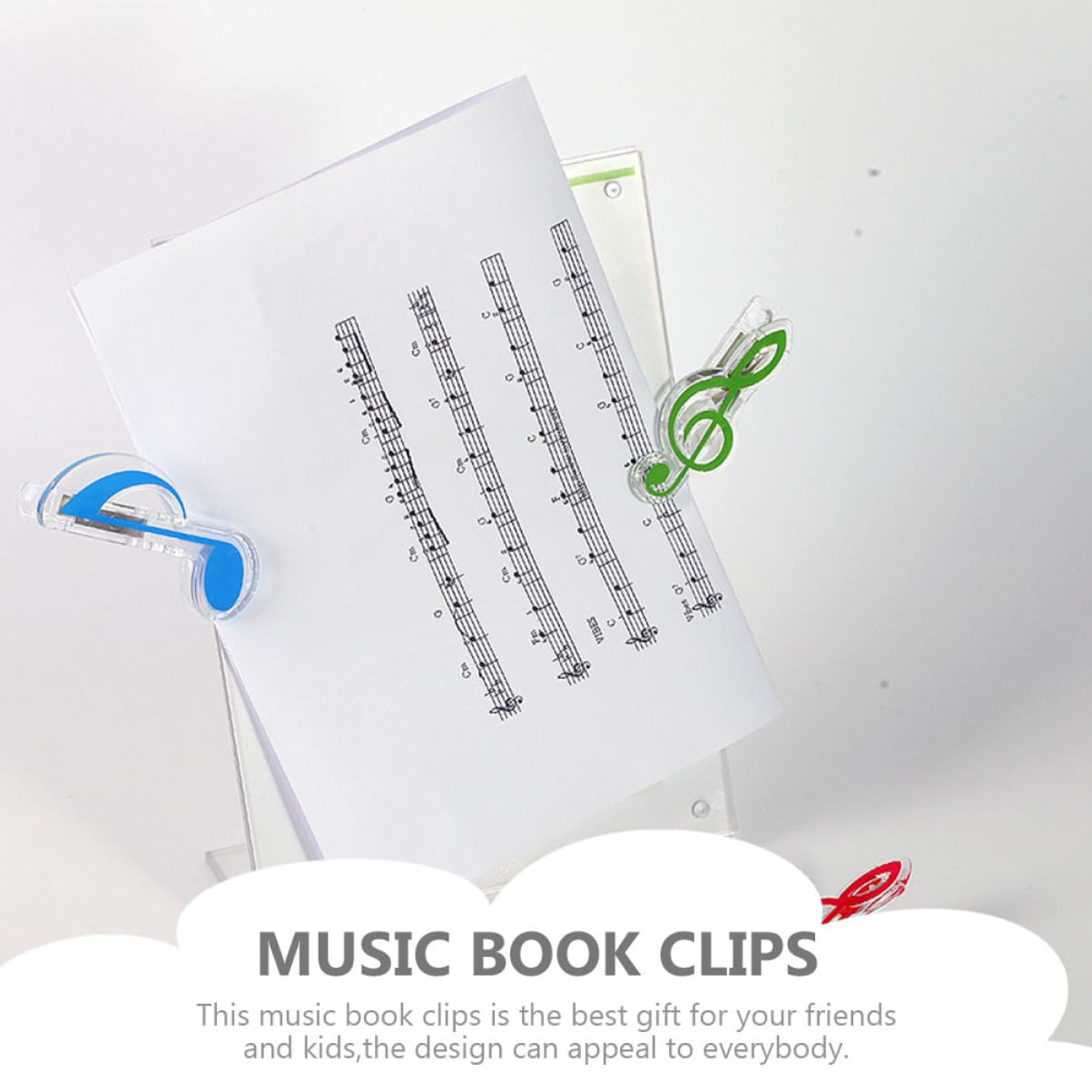 40stücke Teiliges Notenhalter Clips Für Musikbücher Praktische Klavier Notenklammern Farben Für Musiker Und Notenständer