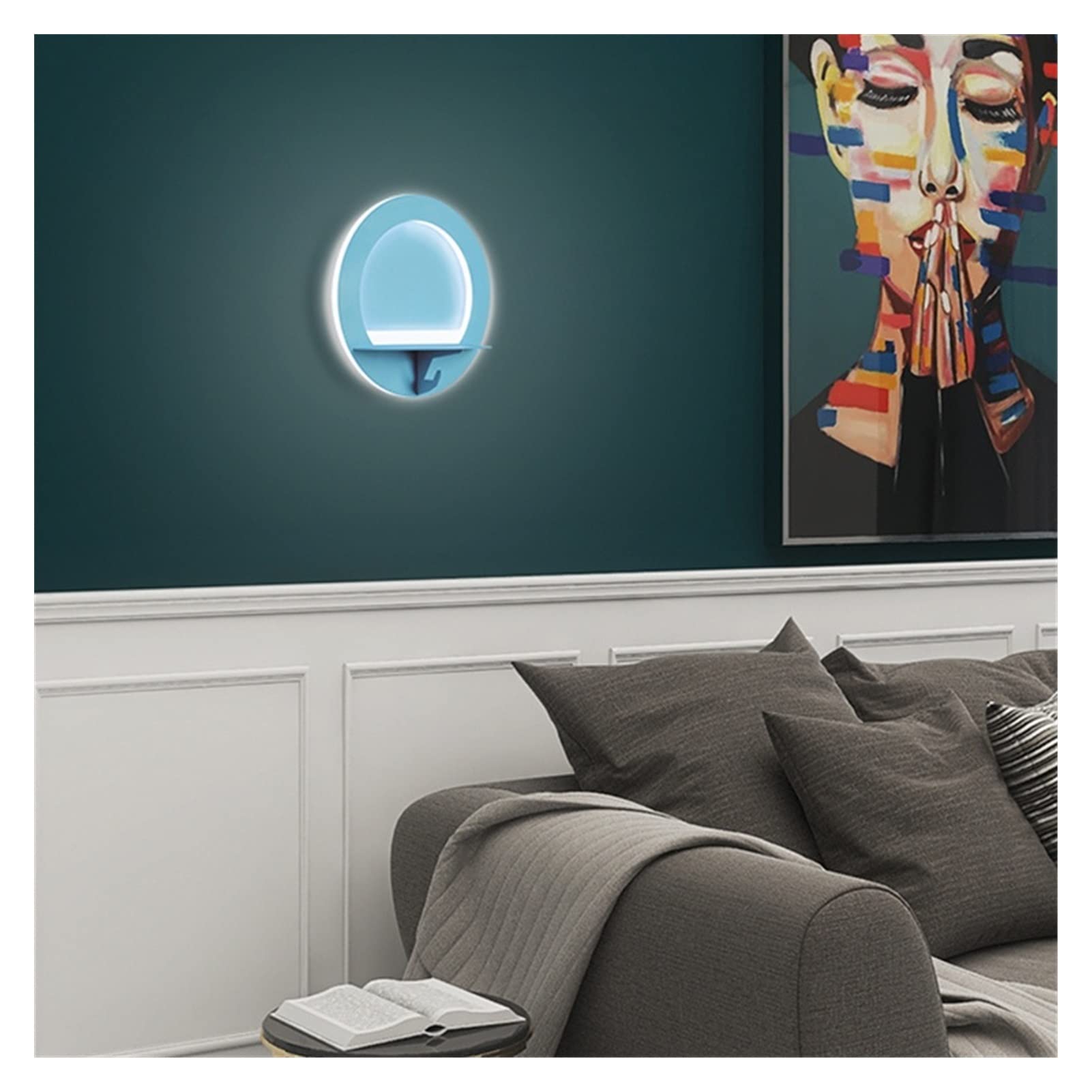HXYSXHJUO LED Copper Wall Lamp Crystal Lampshade Modern once Light, Nordic ng Fixture ass Headboard Lamps Night Lights r Bedroom Bedside Living Room Decoration,wal