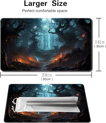 Miniatura 2 de MTG - Tapete de juego tamaño 24 x 14 pulgadas, bolsas de almacenamiento antideslizantes, impresión de respaldo, ideal para entusiastas de los juegos