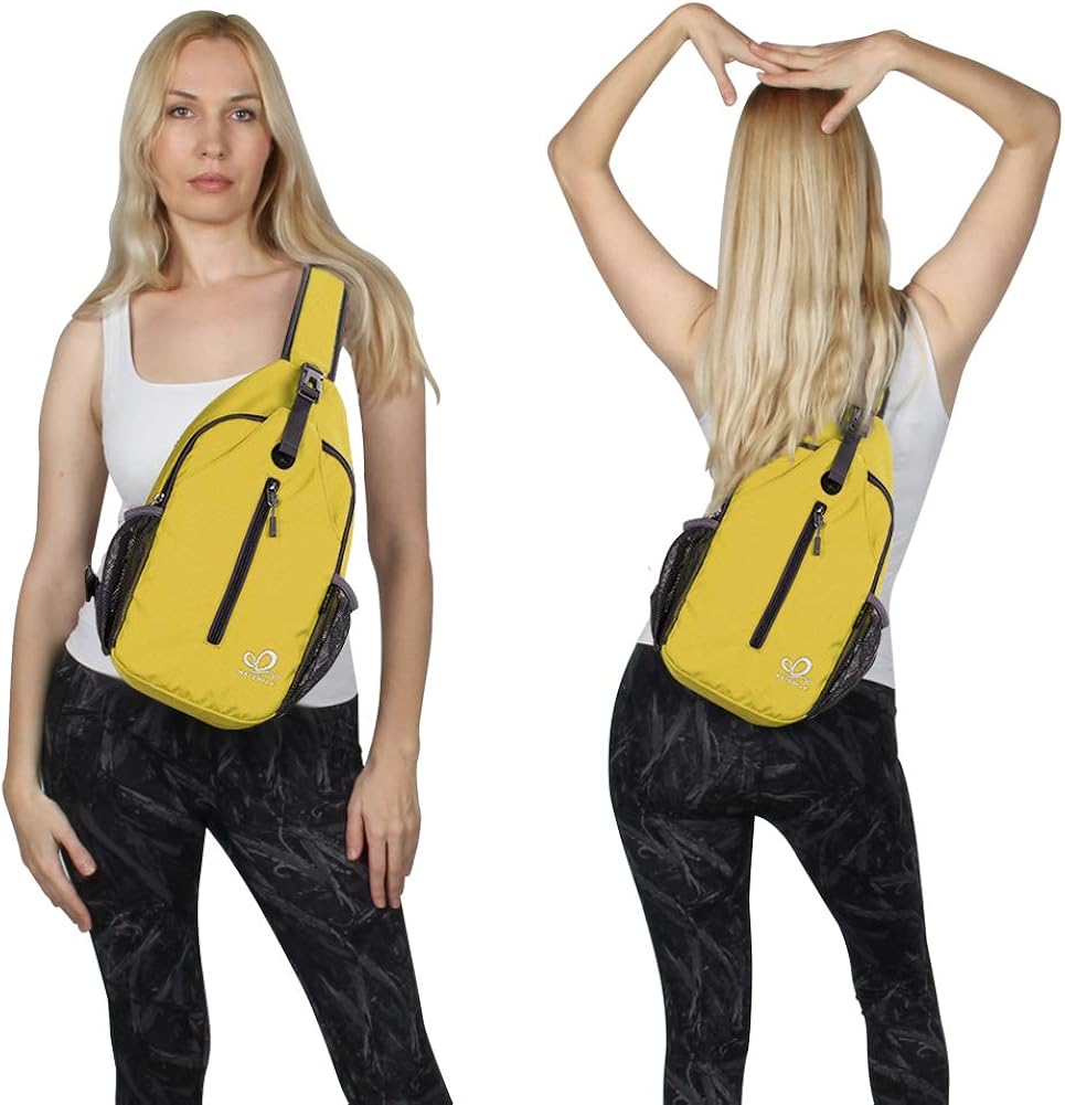 Waterfly Crossbody Sling Backpack Sling Bag Travel Hiking Chest Bag Daypack : Sports & Outdoors