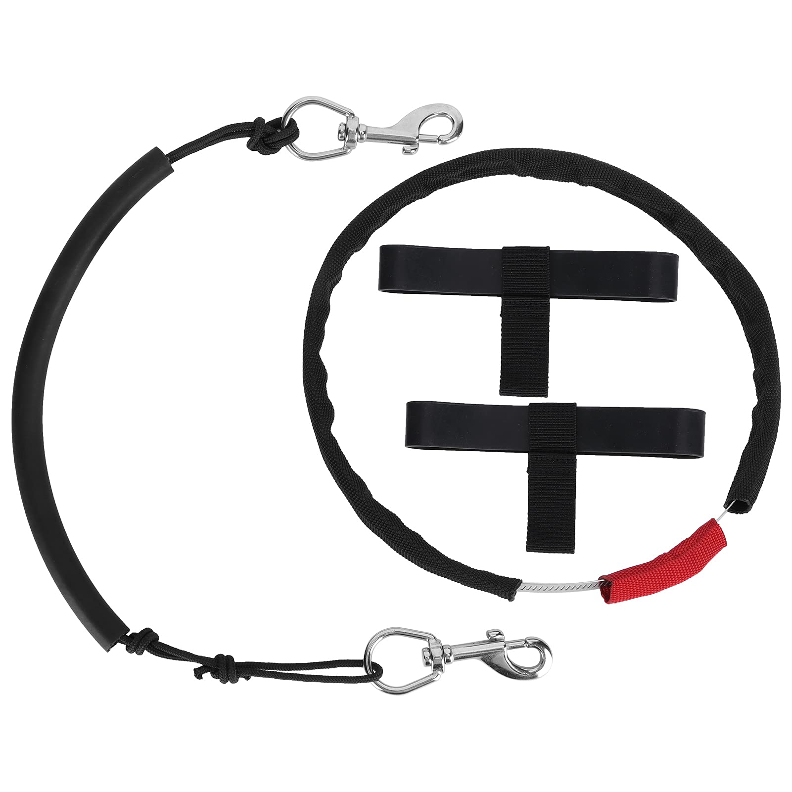 Yuezhongoo Diving Stage Bottle Side Mount Strap Kits Bottle Rigging Carrying Strap with End Clip for Diving Underwater Activities (Large)