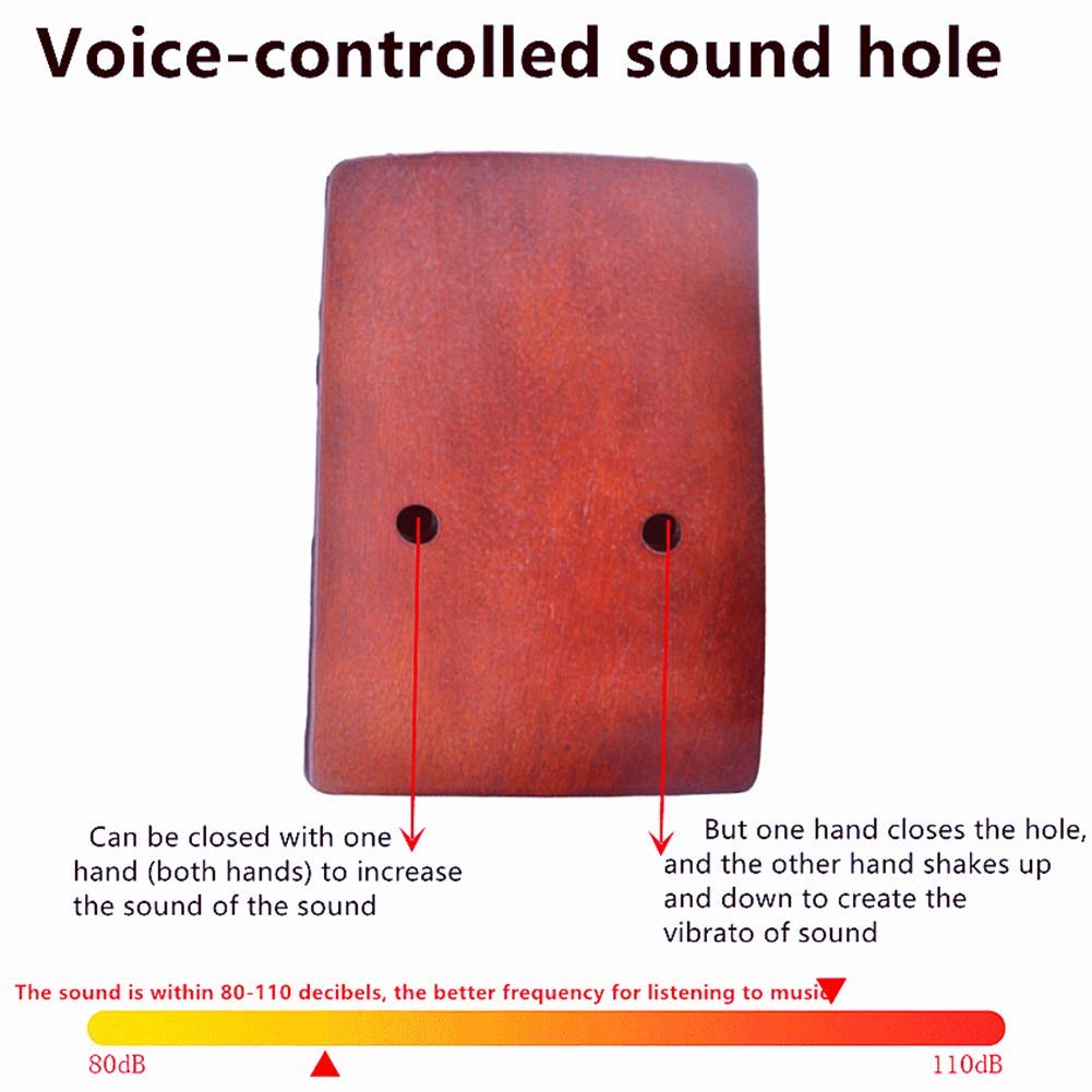 BOOMDOG Kalimba 17 Tasti Thumb Piano in Legno Massello, Martello Sintonizzatore, Manuale di studio Strumenti musicale portatile ed regalo per Principianti e Professionisti