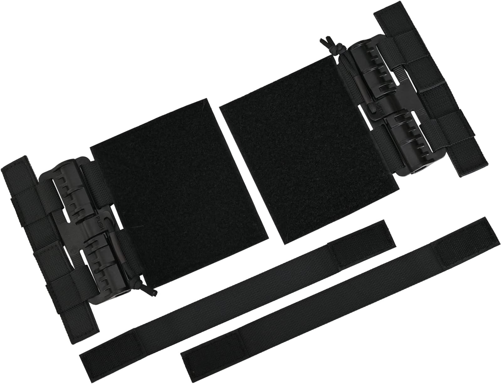 2 Pack MOLLE Vest Quick Release Buckle Set Quick Disconnect Cummerbund Adapters Single Point MOLLE Removal Buckle Nylon with Hook and Loop for JPC CPC NCP XPC 420 Vest