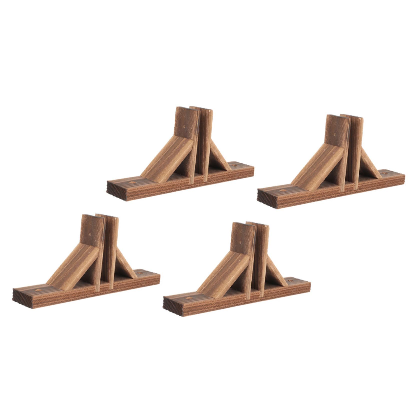 Support clôture bois marron, embase de fixation extérieure pour petite clôture - 8