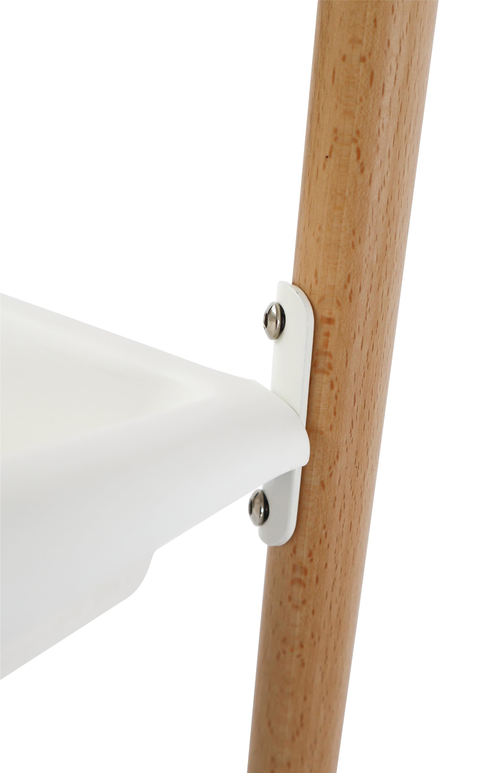 babyGO ChangMe Wickeltisch aus Buchenholz Weiß - Babyzimmer Ausstattung für Windelwechsel