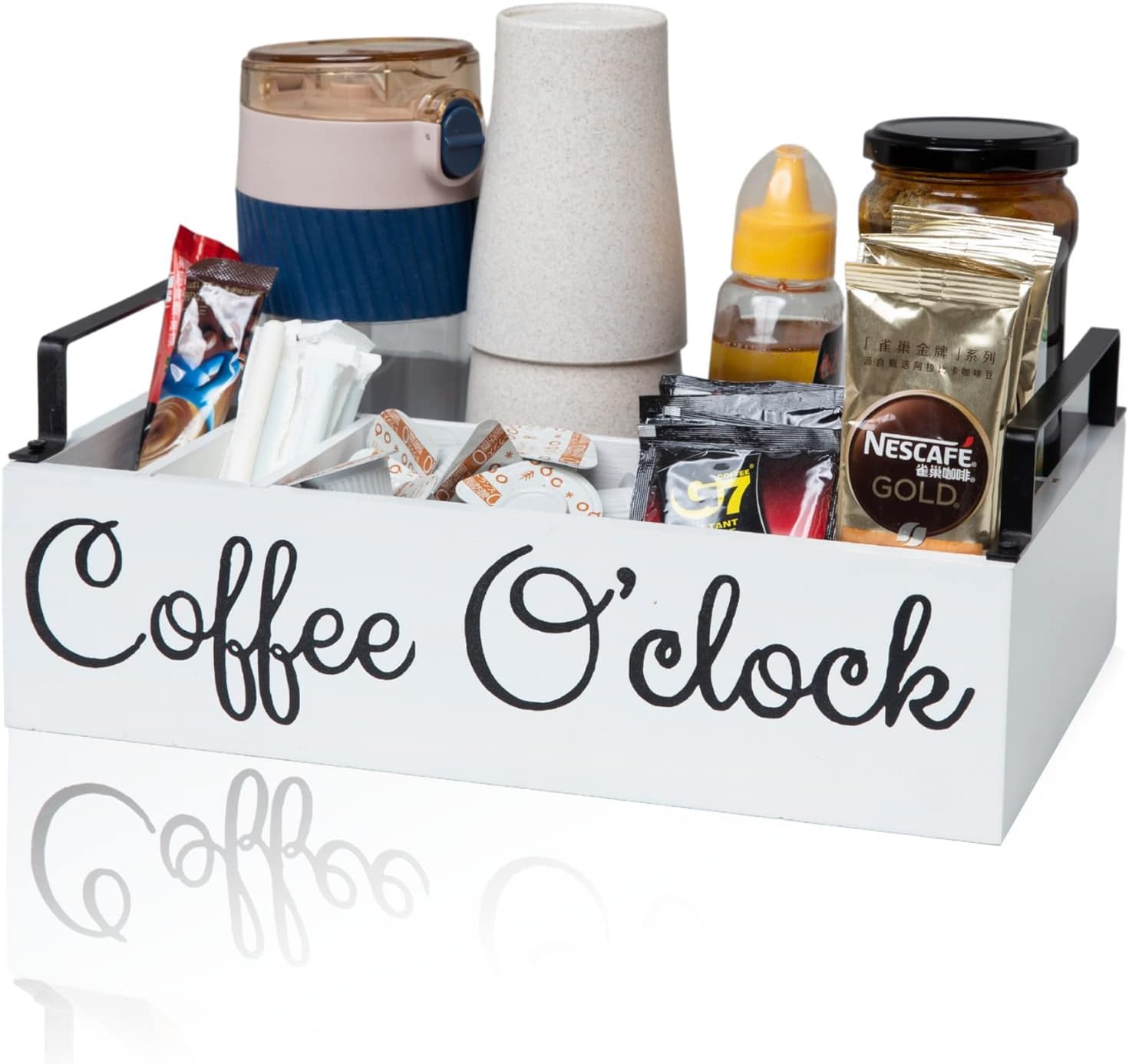 QUALLON Coffee Station Organizer with Small Removable
