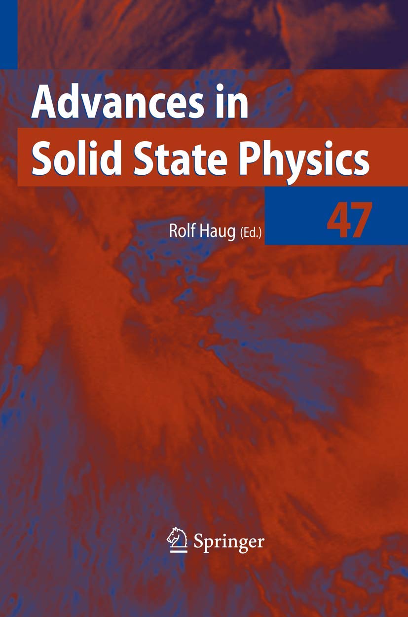 Advances in Solid State Physics 47 view 3