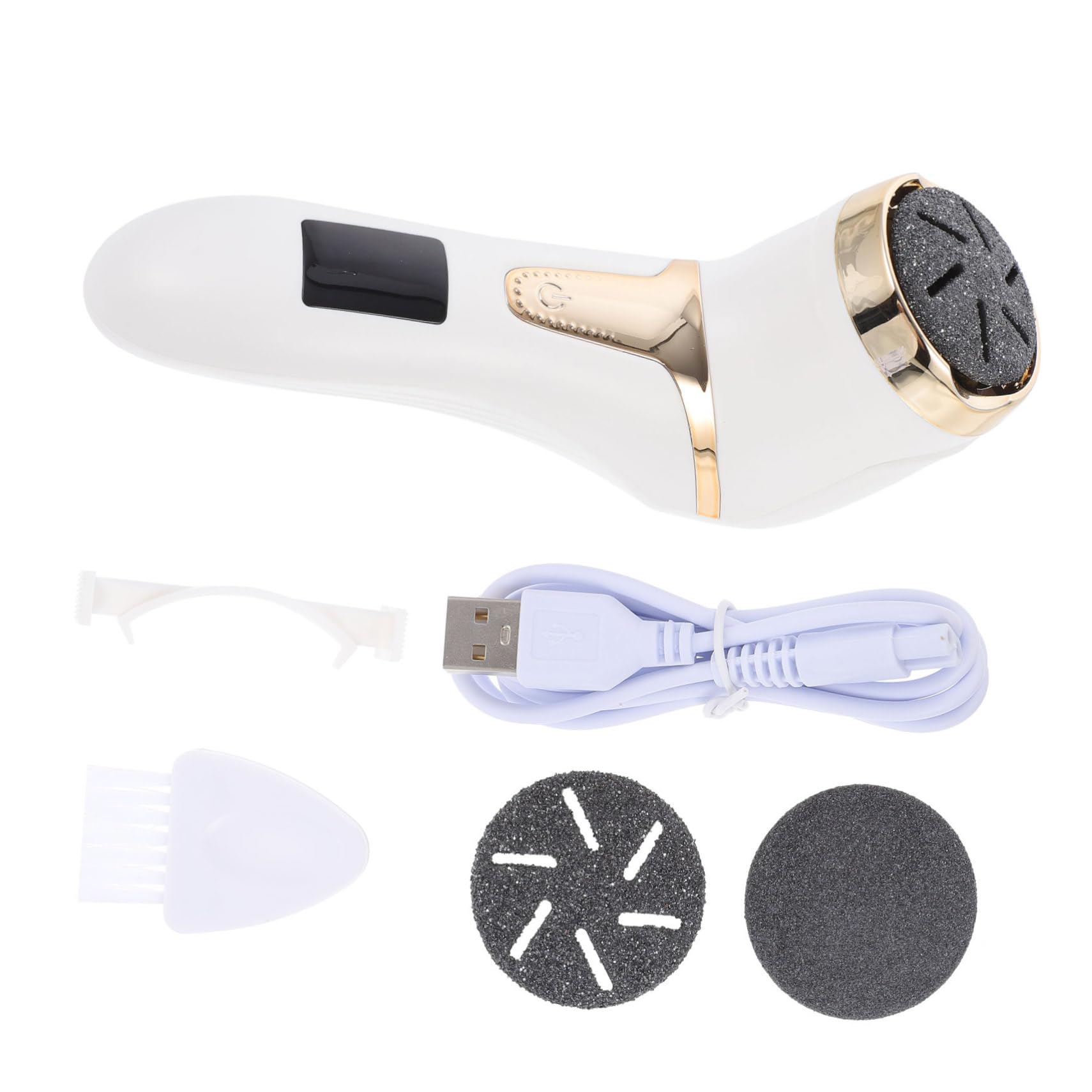 Rimuovi Calli Elettrico Portatile per Piedi, Lima Pedicure Display Lcd, 1200mah in Abs, per Casa e Viaggio, per Uomini e Donne