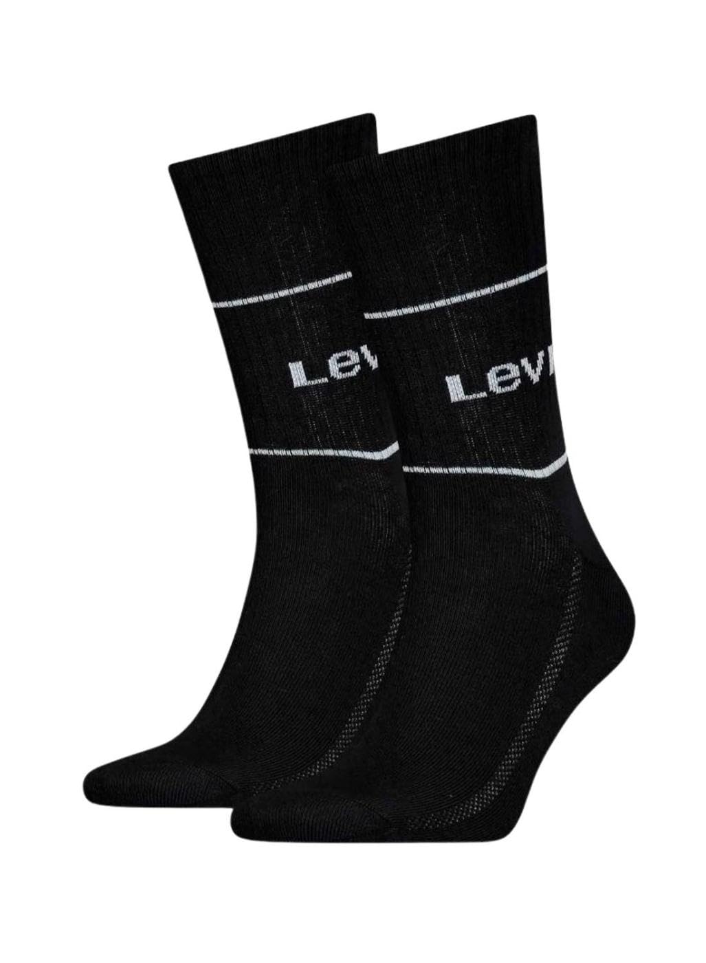 Levi's Unisex Logo Sport Short Cut Socks sock, opacity, Black, 43 regular