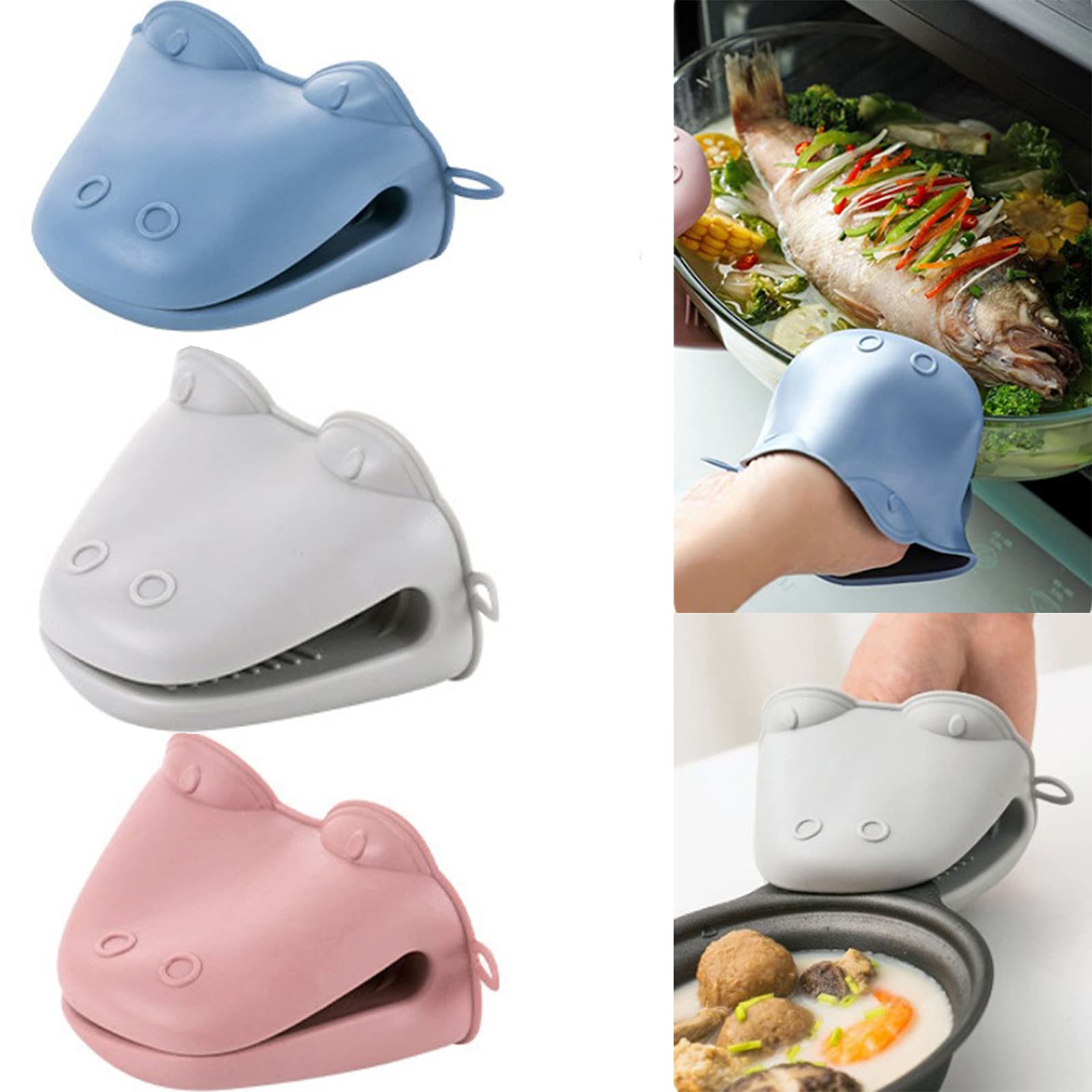 Multifunktionaler Silikon-Topfhalter Mit Clip – Griffschutz Für Heiße Töpfe, Ofen & Grill, 18x12 Cm