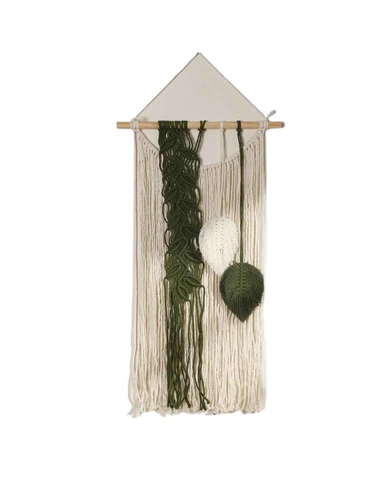 YUPLIODSX Wall Hanging Multicolor Leaves Tapestry Boho Hand Woven Macrame With Wooden Beads Crafts Wall Hanging(Color5)