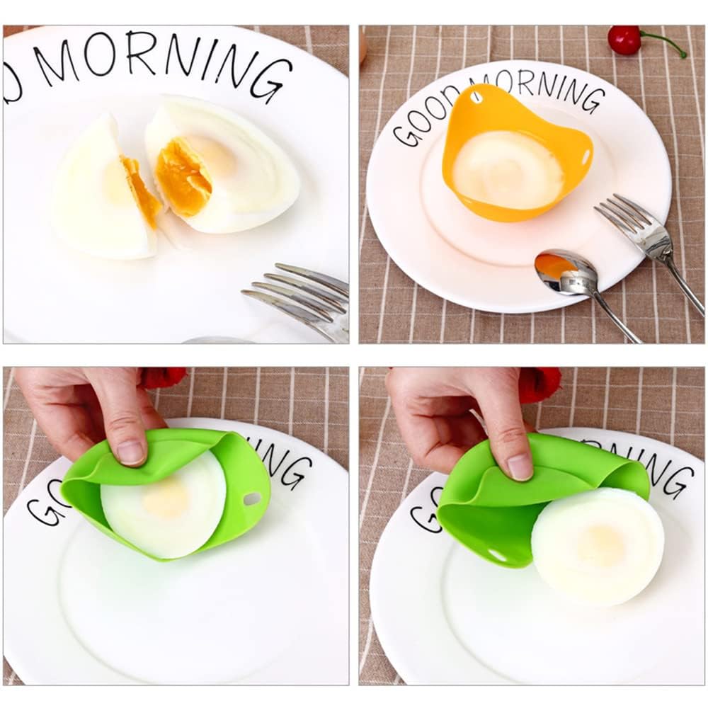 Silikon-Eierkocher Für 4 Oder 6 Eier – Hitzebeständiger Eierhalter, Perfekt Für Weiche & Harte Eier, Platzsparend