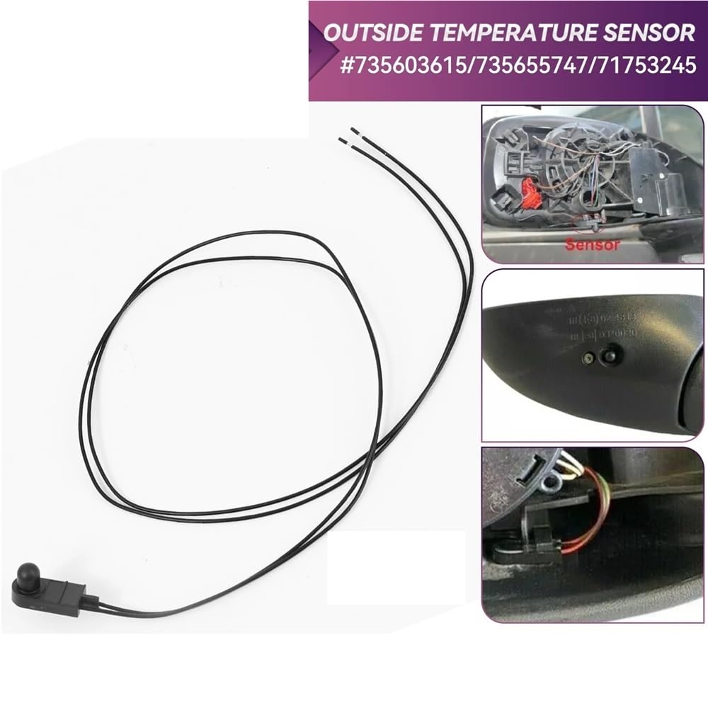 Sensore Aria Compatibile Con Alfa Per Romeo Per Mito 955 Sensore Di Temperatura Ambiente Esterna Sotto Lo Specchietto Retrovisore 71753245 735603615 735655747