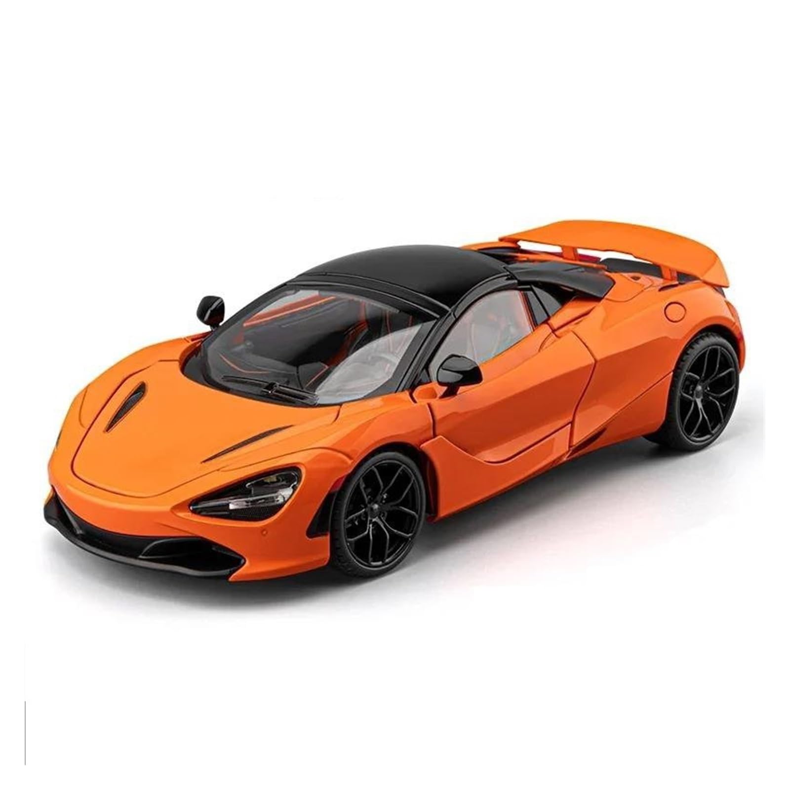 BANKOTO Diecast Car 1:18 For 720S Alloy Car Model Convertible Sports Model Collection Diecasts Collectible(Orange)