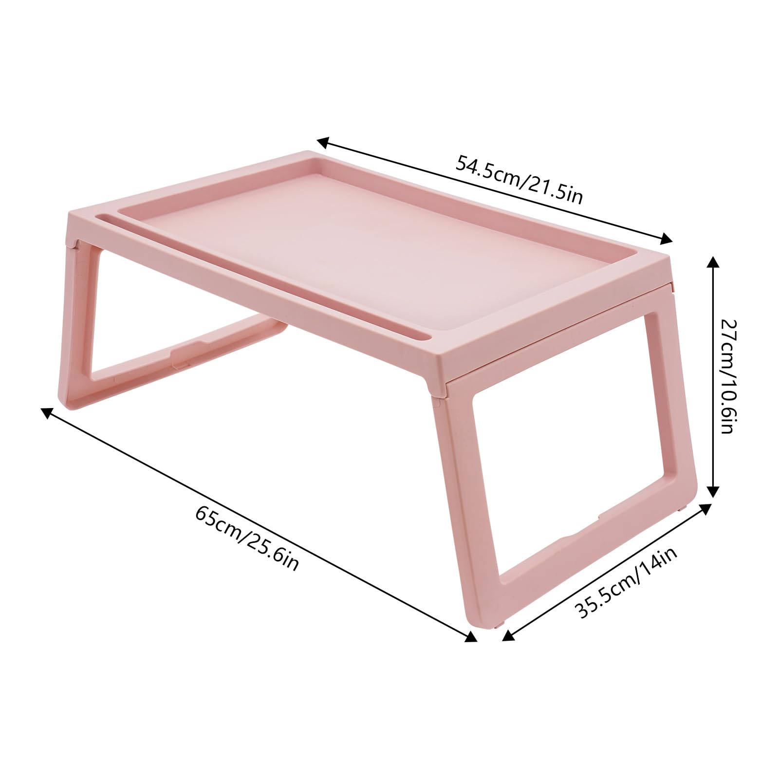 Juego de 6 bandejas plegables para cama – Bandejas versátiles con patas plegables para desayuno en la cama y aperitivos – Uso portátil en sofá o suelo