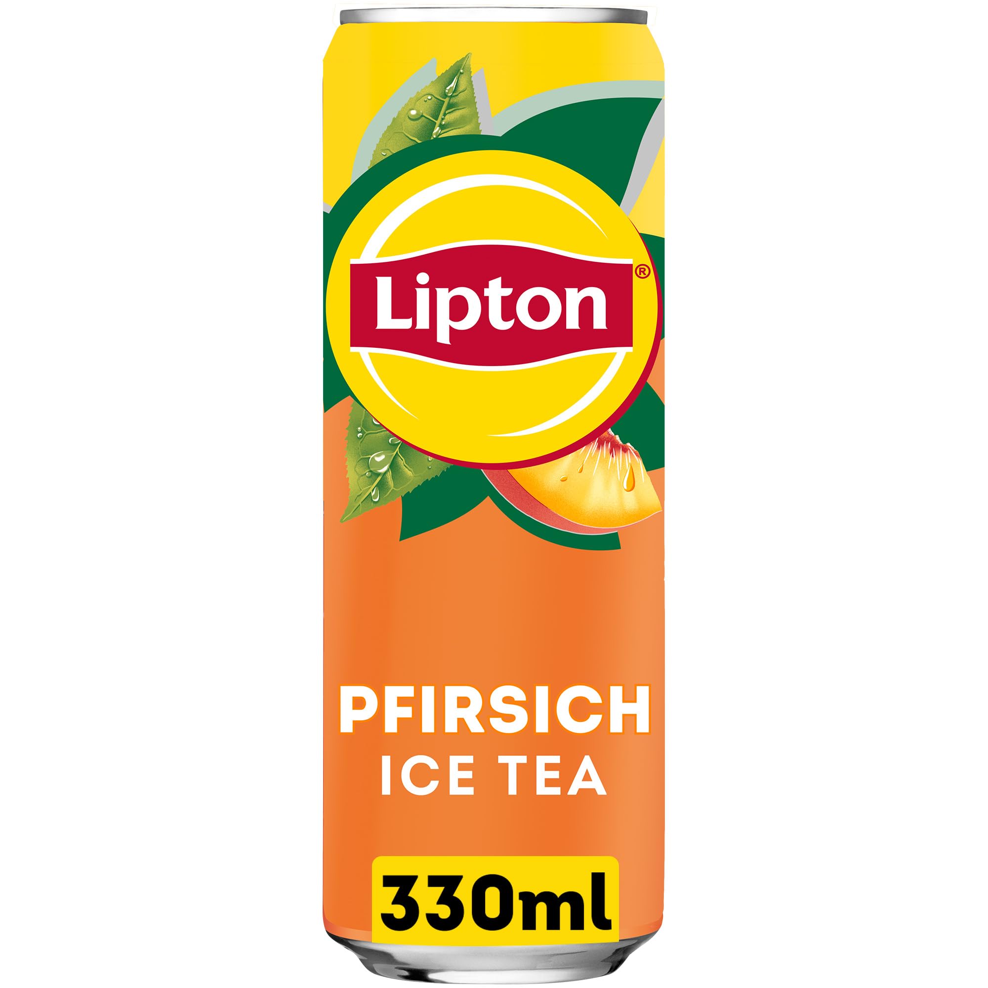 LIPTON ICE TEA Peach, Ice Tea mit Pfirsich Geschmack, Einweg (24 x 0.33 L) (Verpackungsdesign kann abweichen)