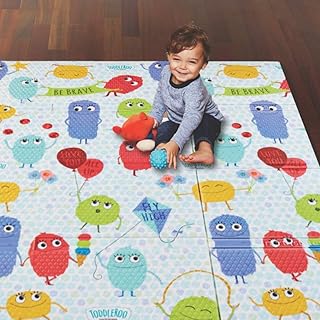 Anuncio Patrocinado - Toddleroo by North States Alfombrilla de juego para niños pequeños de 71 x 71 pulgadas, diseñada par...