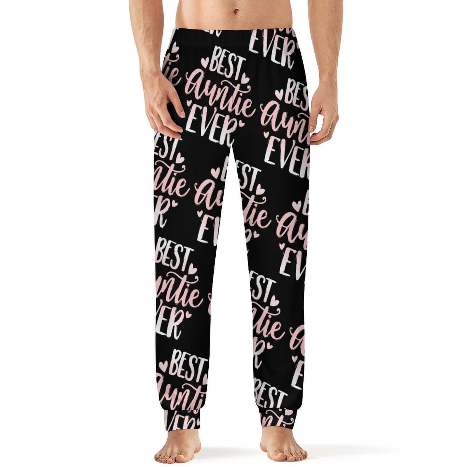 Best Auntie Ever Men's Pajama Bottoms Sleep Lounge Soft Comfy Pants Sleepwear