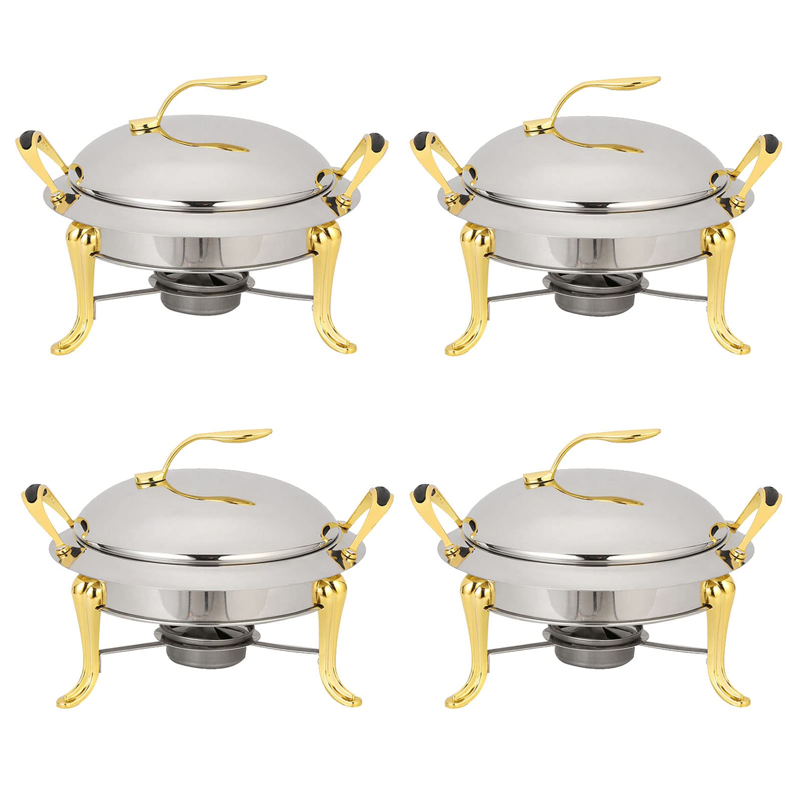 Plats à frire inox pour buffet chaud sans électricité lors de mariages et fêtes