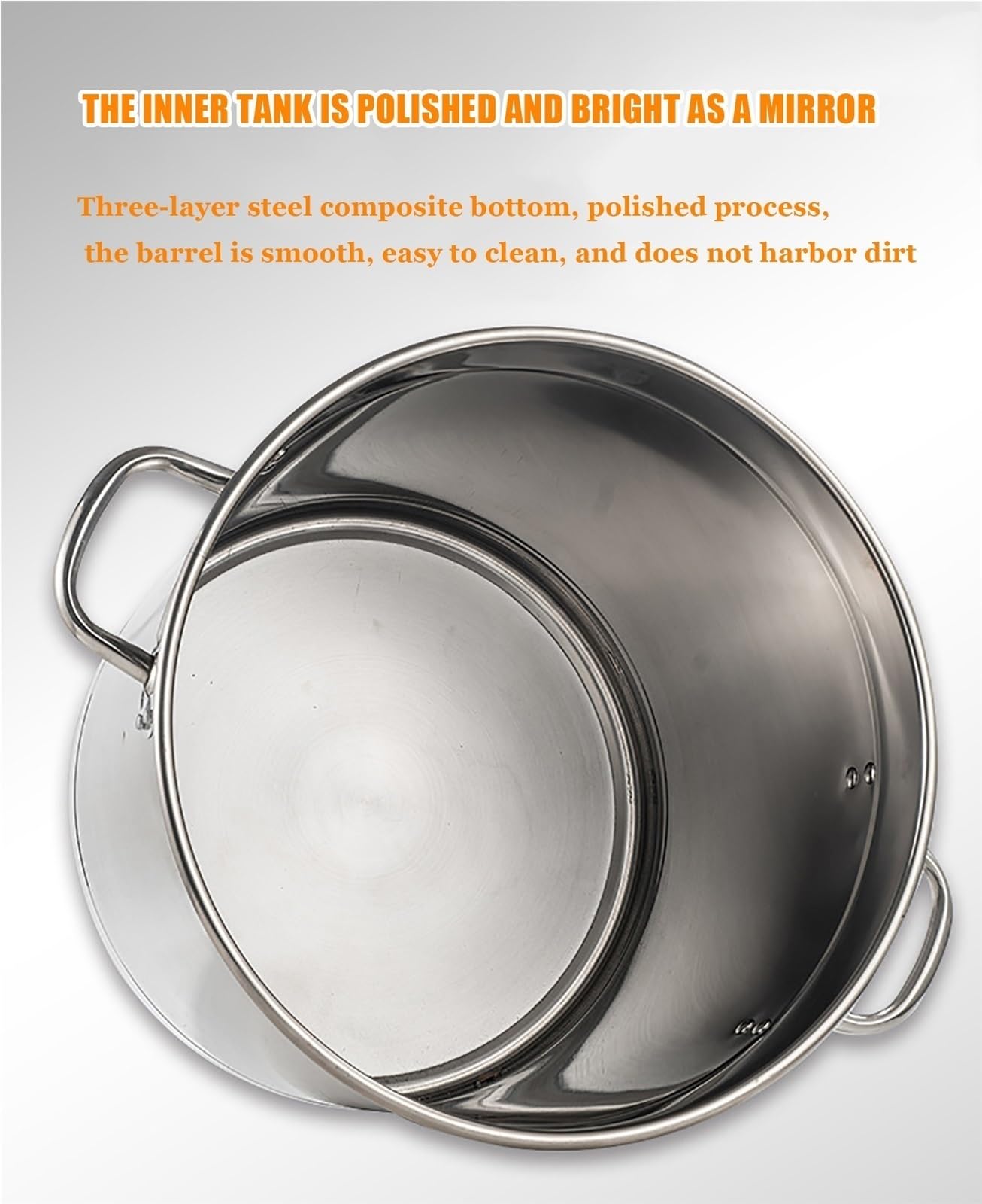 Batidora automática de alimentos, batidora de acero inoxidable for salsas y freír, batidora eléctrica comercial for mermeladas y salsas, raspador de 4 cuchillas for cocinar.(20L)