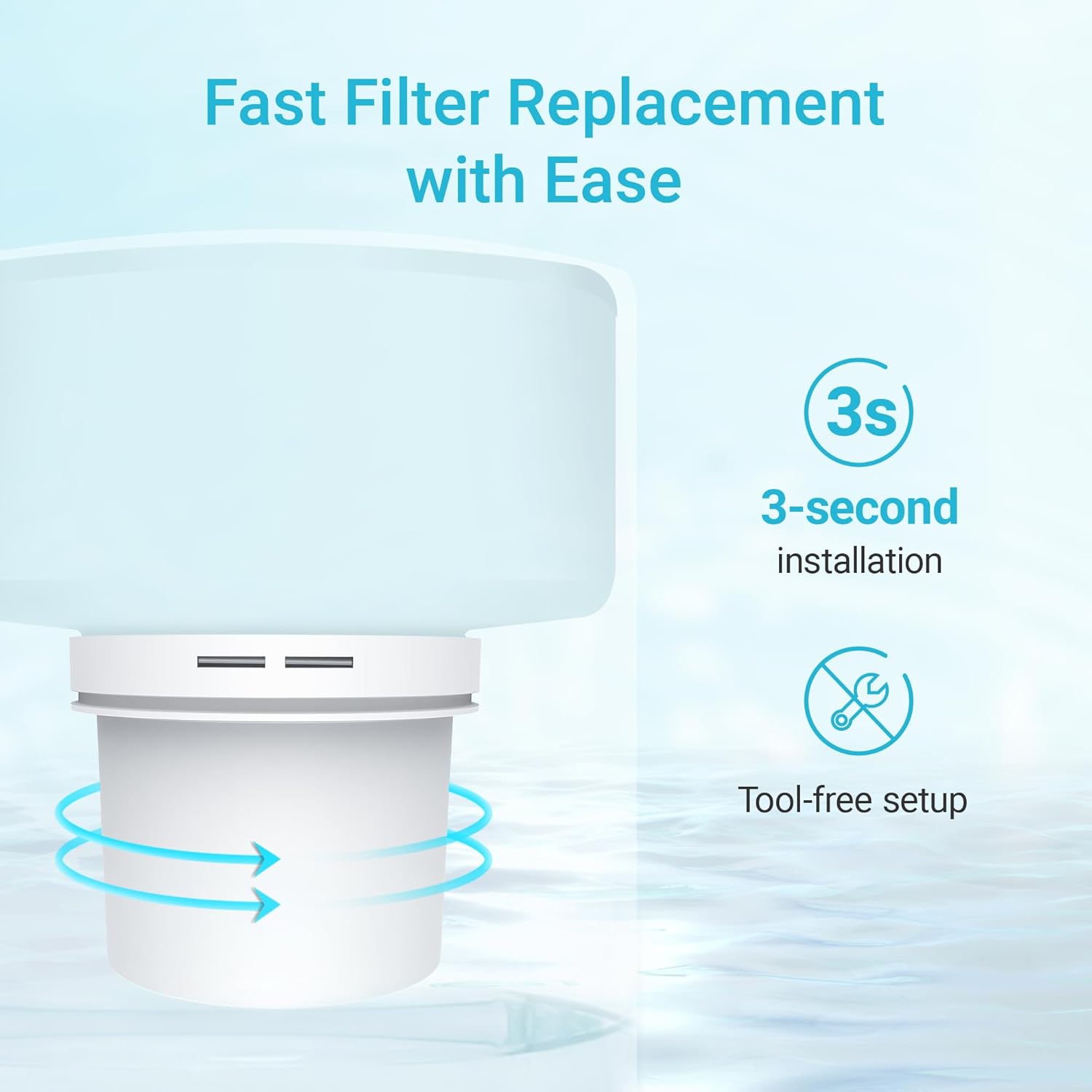2 Packs Filter Replacement for All Epic Water Filters® Pitchers and Dispensers, Aquagear® Water Filter Pitchers, Reduce Chlorine, Odors, Rust, 150-Gallon Long-Life, BPA Free, AQUA CREST - Image 5