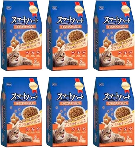ペットライフクリエイト [隔月6回 定期便]スマートハート 猫用 ドライフード(まぐろ&チキン&小魚味)2kg×6袋 ペットフード 定期便