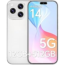 KX9 Unlocked Cell Phones, 5000mAh Long-Lasting Battery,12GB+512GB Expandable to 1TB Android 14 Smartphones,3040x1440 OLED HD 6.8 Display, 48MP+108MP Cameras, 5G/Dual SIM/GPS/WiFi