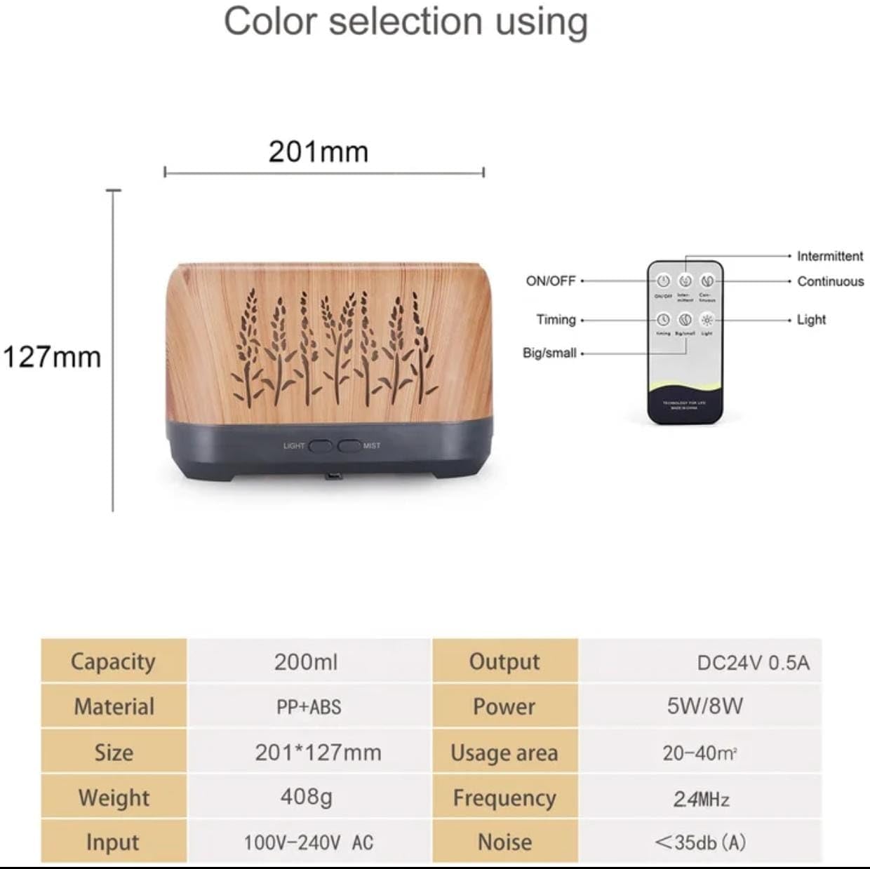 Essential Oil Diffuser, Desktop Flame Humidifier, Low Noise 200ml USB Charging Wood Grain Aromatherapy Premium Humidifier Realistic Flame Effect, Night Light, Yoga, and Gym 4