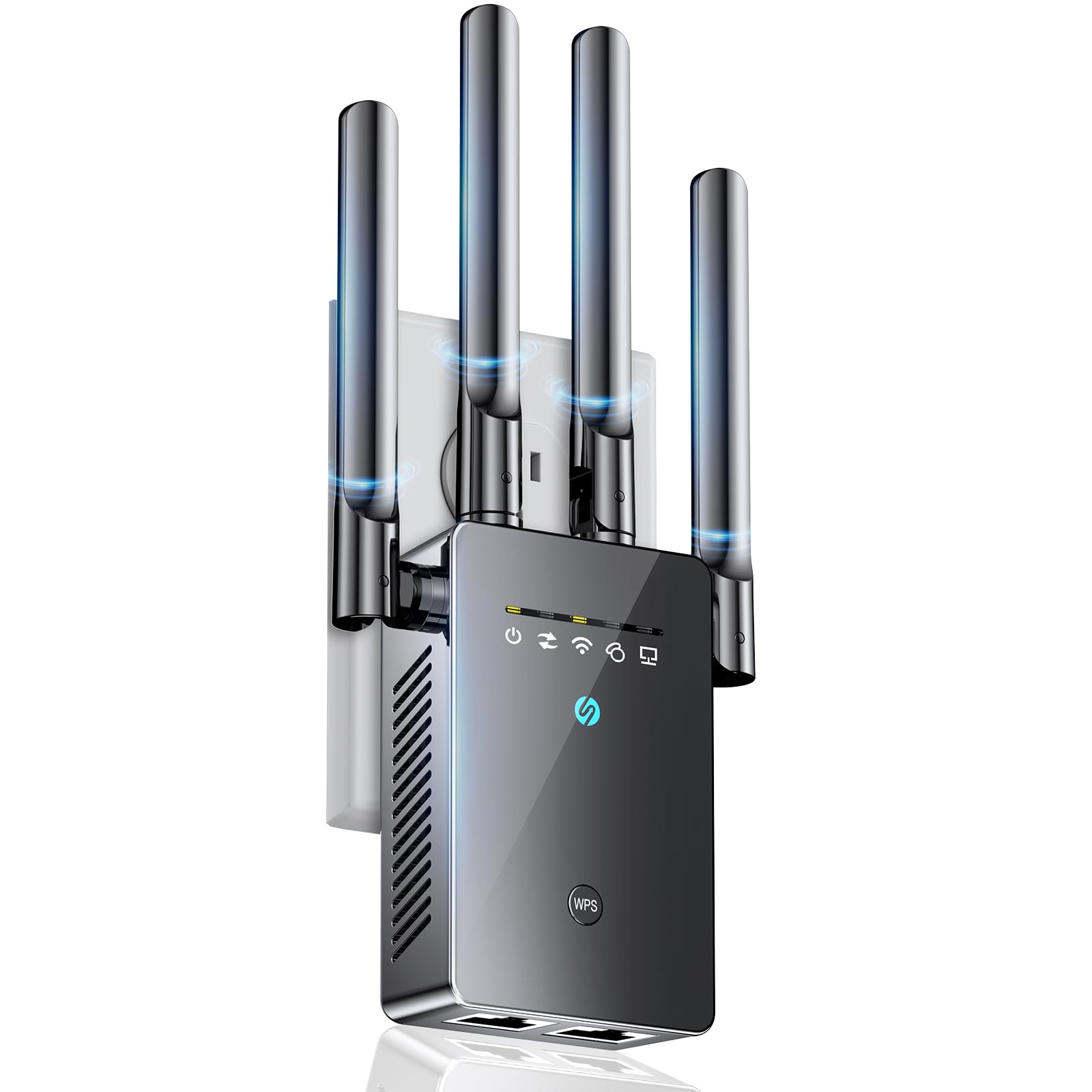 Amplificador de señal WiFi 2026, extensor de amplificador WiFi de 14770 pies cuadrados para el hogar, extensor de Internet de fácil configuración, amplificador WiFi con puerto Ethernet, repetidor WiFi