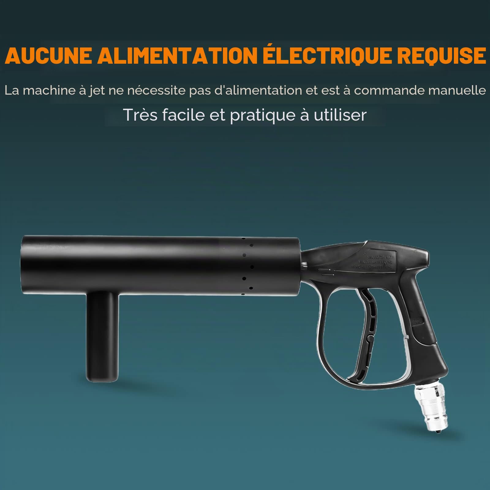 Mini machine à jet de CO2 portable, Dj CO2-Gun, mise à niveau, sans résidus de glace, faible bruit de stage, jet de machine à CO2, avec tuyau gratuit de 3 m