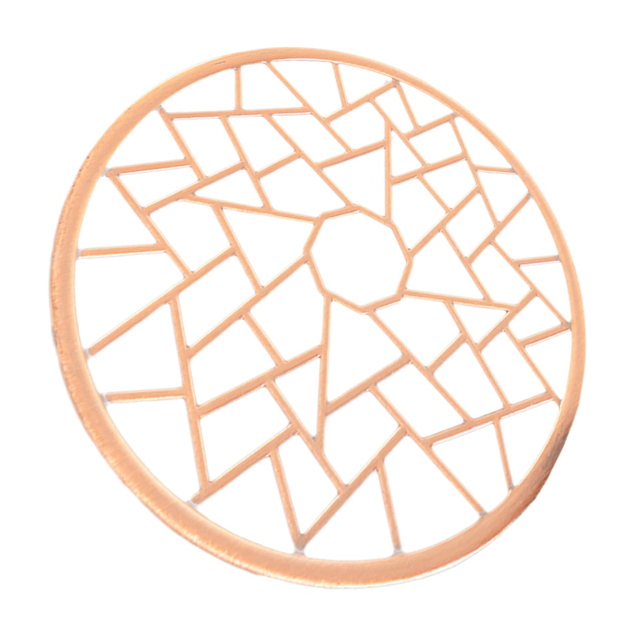 LABRIMP Modern Alloy Tea Warmer Mat Hot Mat for Countertop Elegant Design Trivet for Teapot Tea Ceremony Easy to Clean for Kitchen Desktop Use