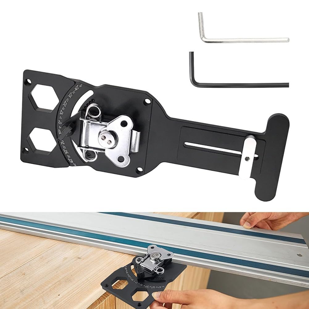 Gabarit de coupe de rail en aluminium pour réussir toutes vos coupes d'onglets