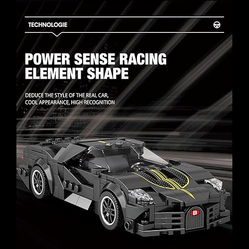 Miniatura 4 de MISINI 685 Speed Super Sports Car Building Blocks Set, Eight Grid Super Car Building Kit, Cool DIY Bricks Toy Car for Kids, Boys, and Girls Ages 6+