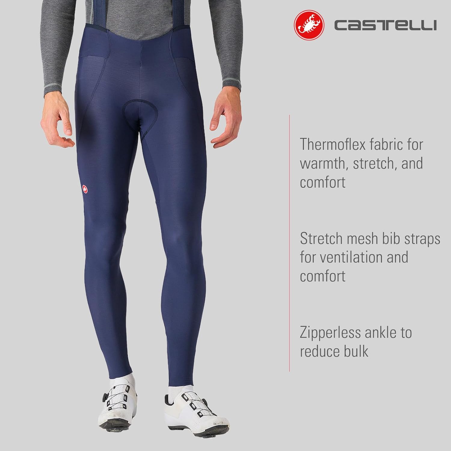 CASTELLI Men’s Espresso Bibtight, Road Cycling Breathable Bib with Pro Level Seat Pad/Chamois for Gravel Biking & Racing - Image 2