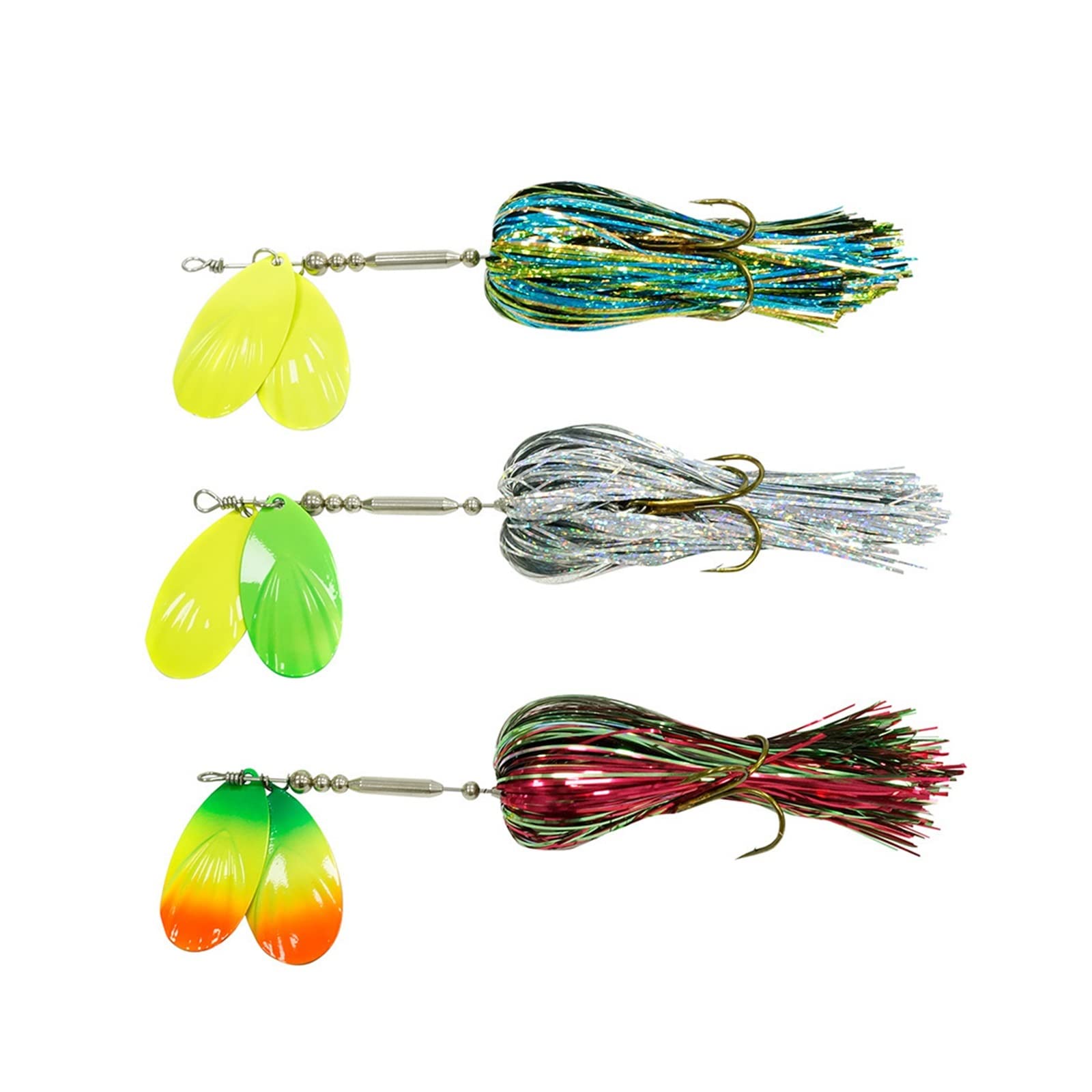 INEOUT 4pcs Spinner Lure 22cm/45g Metalllöffel Angelköder Drillinge Bass Lure Hard Bait Fishing Jig Tackle Head