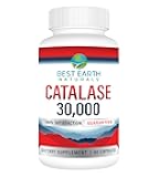 Best Earth Naturals Catalase 30,000 Supplement - Hair Supplements for Strong Hair - 60 Capsules