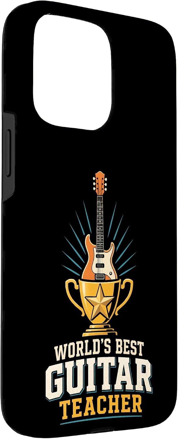 Guitar Teacher World's Greatest Guitarist Music Player Gift Case for iPhone 15 Pro Max image 3