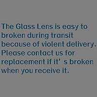 Vista 2 de FATECIM Faro delantero cuadrado vintage para motocicleta, lente transparente con visera universal para Harley Cruiser Bobber Chopper, Yamaha, Honda