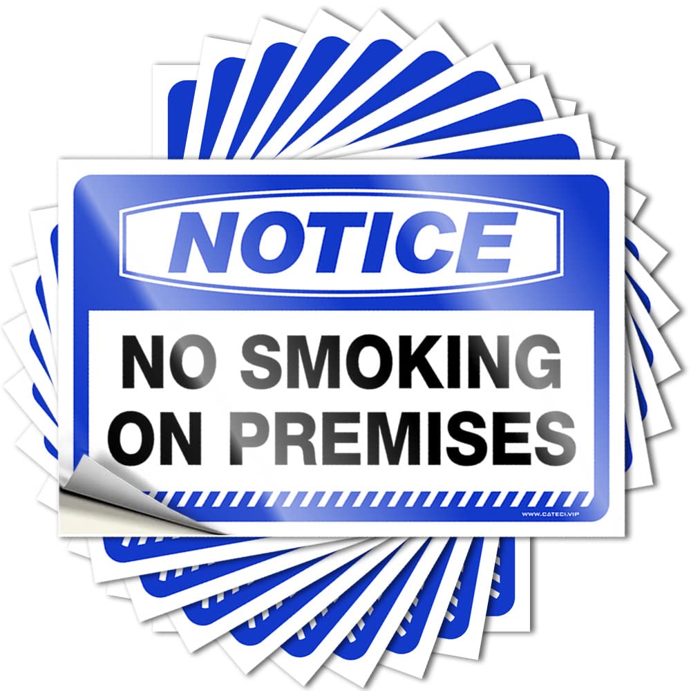 Decal Bookish, Teens Helmet Notice No Smoking On Premises | Necessities(8X12CM)