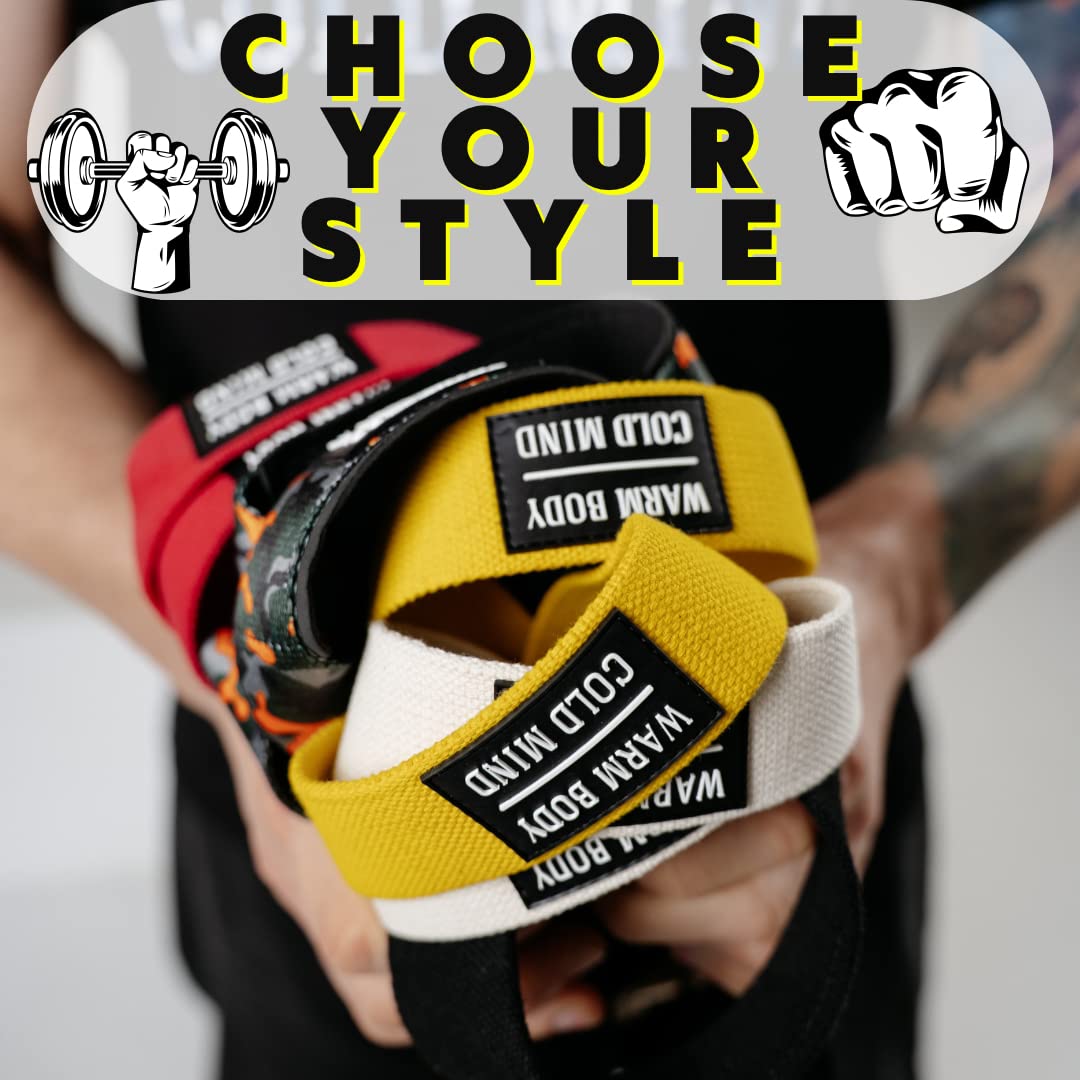 AQF Cinghie Sollevamento Pesi con Neoprene Imbottito – Straps Palestra Antiscivolo per Deadlift, Trazioni, Bodybuilding (Bianco e nero