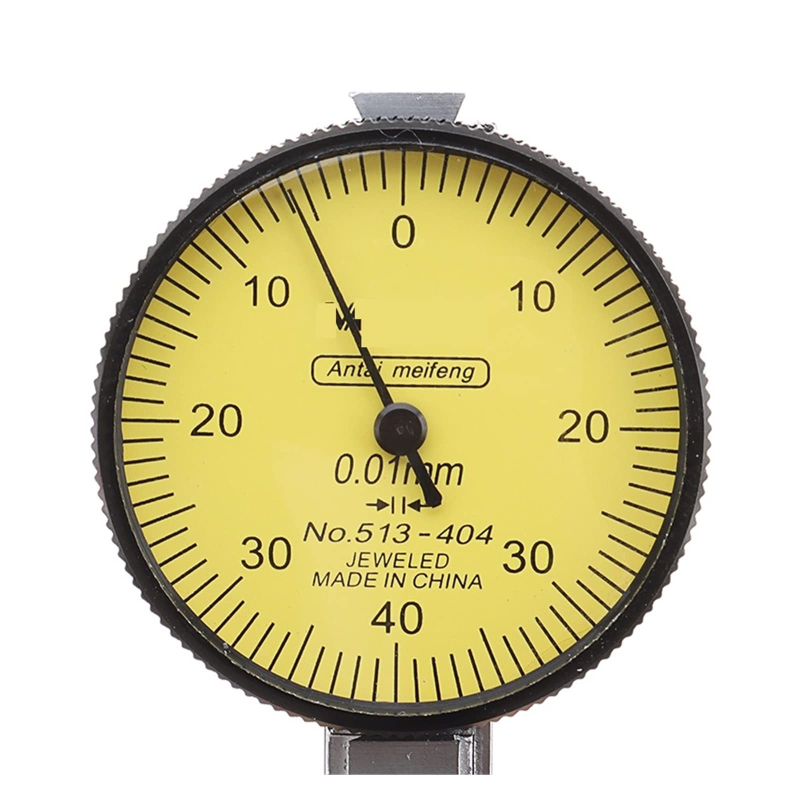 Reloj comparador, Indicador de prueba de indicador de Dial preciso, métrico de precisión con montaje en rieles de cola de milano, herramienta de instrumento de medición de 0-40-0 0,01mm Para impresora
