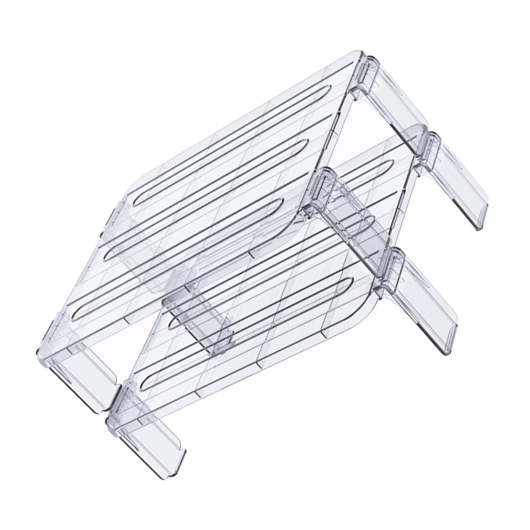 Zerodeko Set de Étagères de Rangement Empilables Support Robuste pour Bols et Condiments Lot de 2 Cuisine en As pour Hôtels et Repas Hotpot