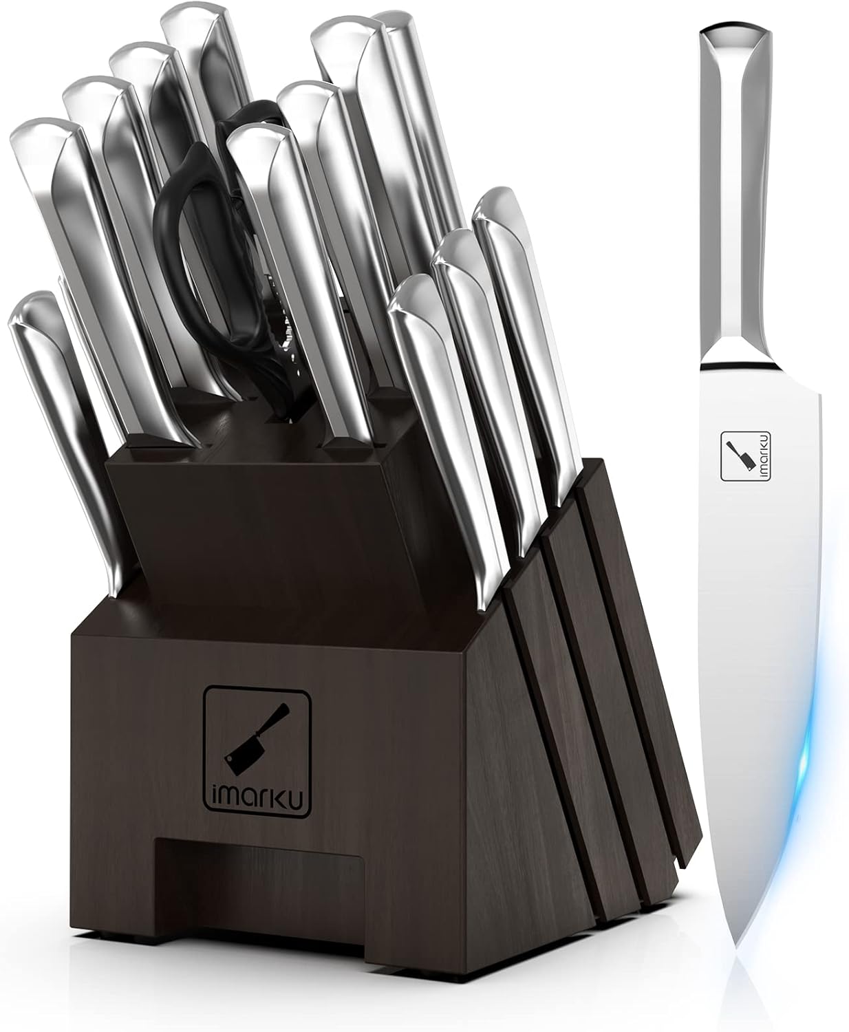 Knife Set, imarku 16 PCS Japanese Stainless Steel Kitchen