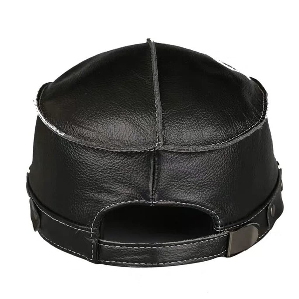 Amazon.co.jp: Hunting Hat Unisex Leather Cap Sailor Hat Women Men