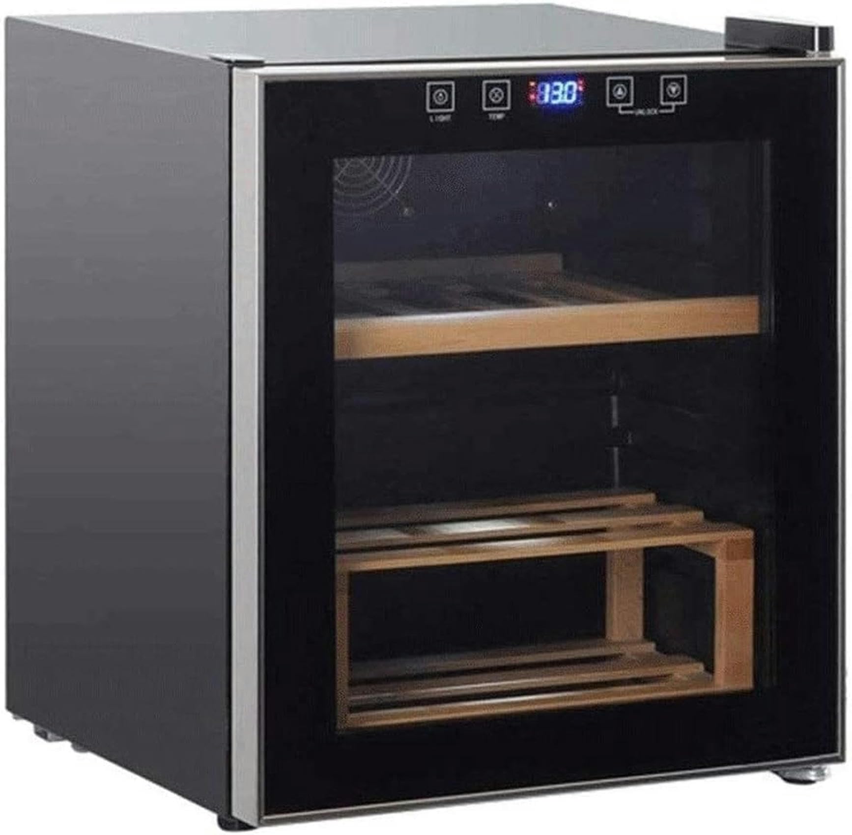 Refrigeratore per vino a compressore, silenzioso a zona singola, con controllo tattile, perfetto per bancone o magazzino, ideale per conservare i tuoi vini preferiti