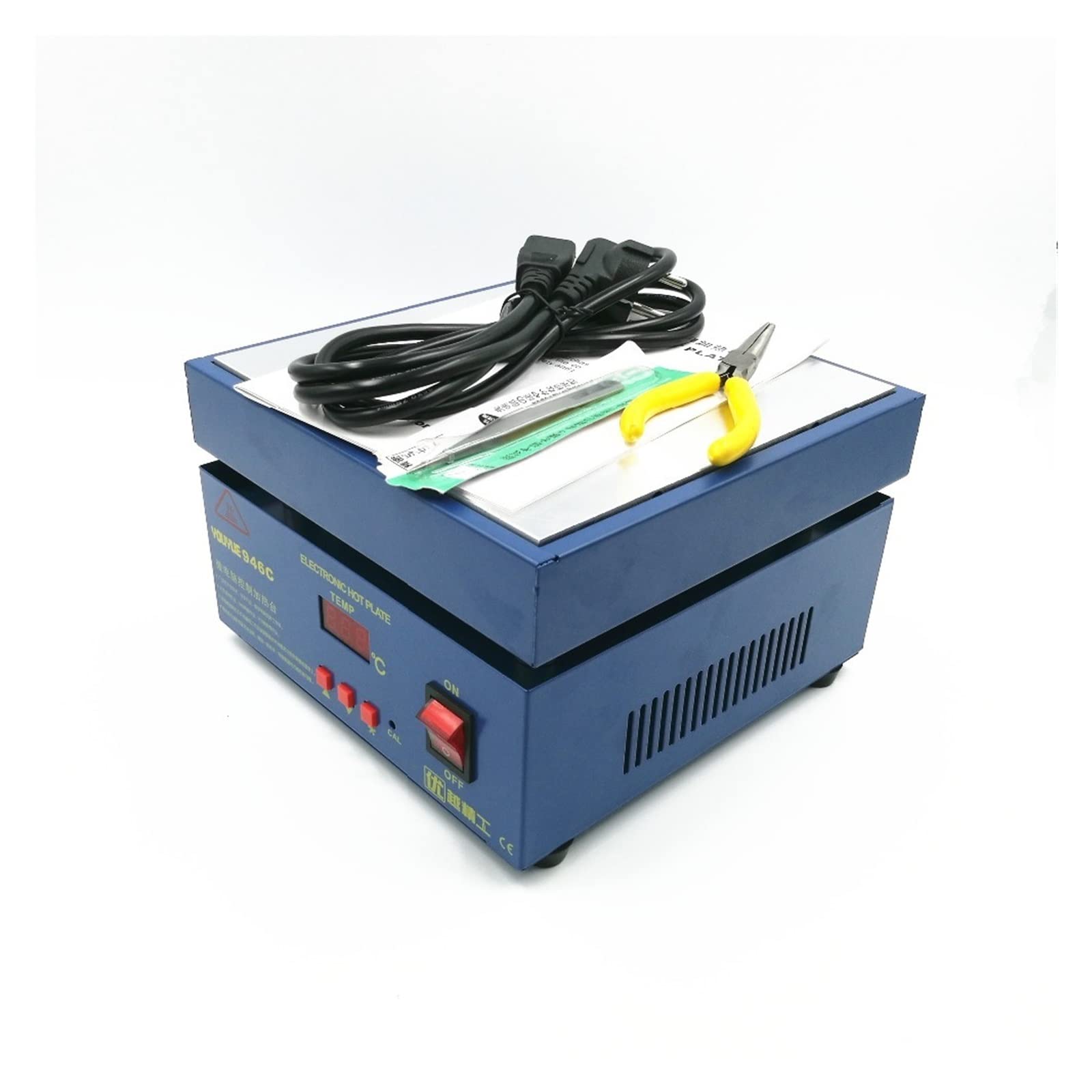 600W 946C Electronic Hot Plate Preheat Preheating Station 200x200mm for BGA PCB SMD Heating Led Lamp Desoldering