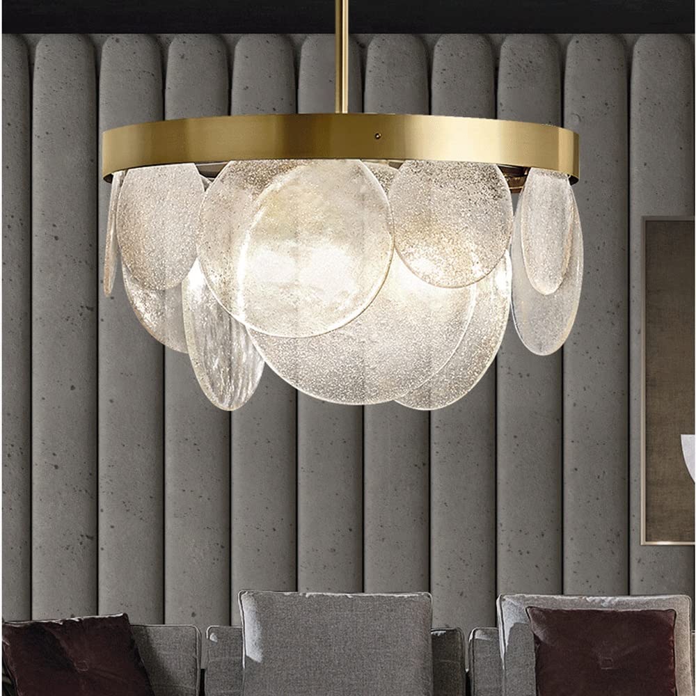 Lampa wisząca ze szkła bąbelkowego