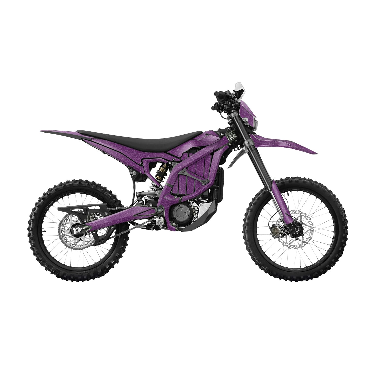 Glossy Glitter Surron Ultra Bee Graphics Kit Wrap - Solid Purple - Sur-Ron Skin - Premium 3M Vinyl Protective Wrap Decal Cover - Easy to Apply | Crafted in The USA by MightySkins