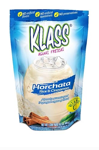 Miniatura 1 de Klass Aguas Frescas Horchata Mezcla de bebida instantánea endulzada con arroz y canela, 14.1 onzas (2)