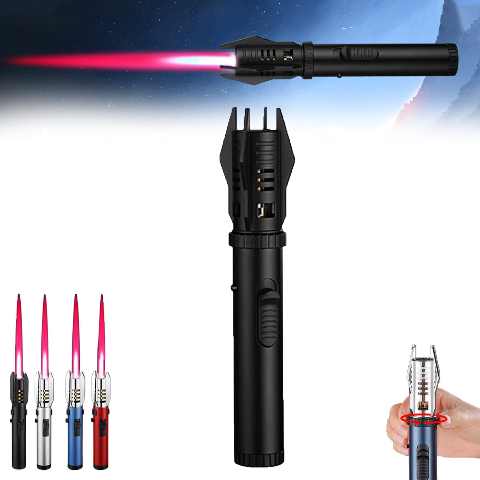 Amazon.com: Outdoor Windproof Straight Flame Lighter, Lightsaber
